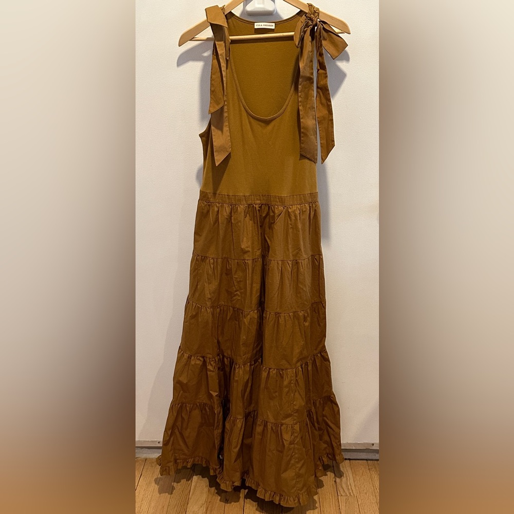 Ulla Johnson Hope tiered cotton midi dress, XL
